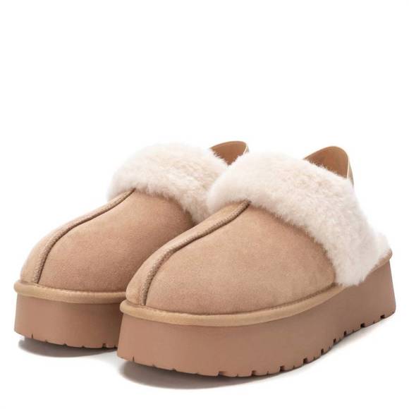 NEW XTI women's winter clogs in beige - Picture 4 of 5